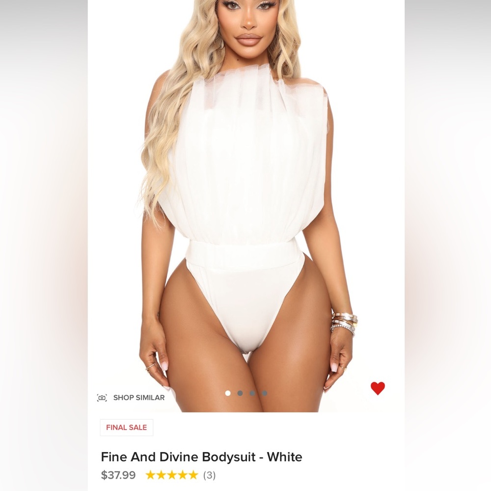Fashion nova top bodysuit
